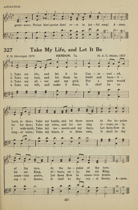 New Baptist Hymnal: containing standard and Gospel hymns and responsive readings page 257