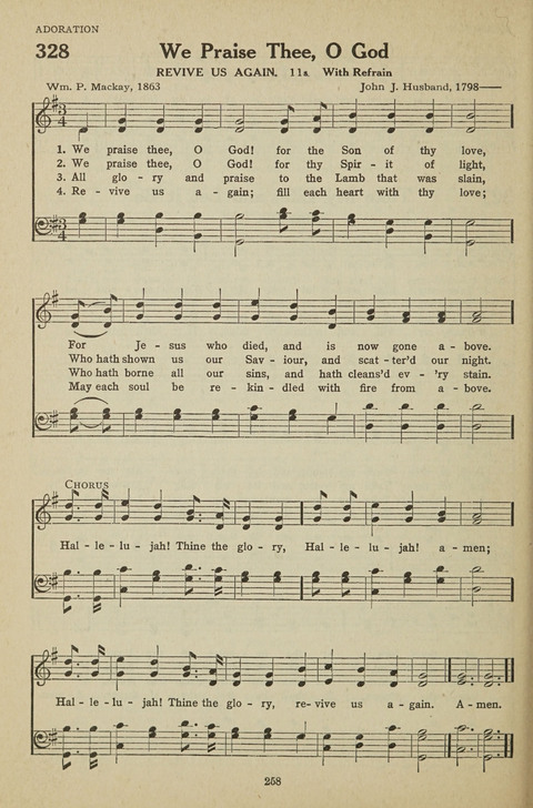 New Baptist Hymnal: containing standard and Gospel hymns and responsive readings page 258