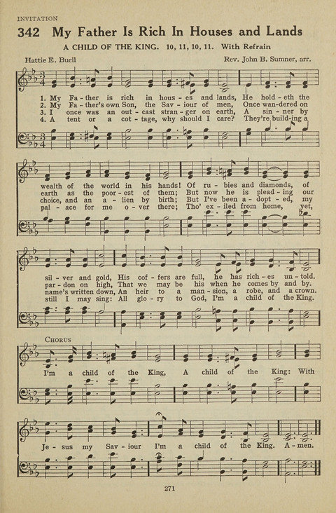 New Baptist Hymnal: containing standard and Gospel hymns and responsive readings page 271