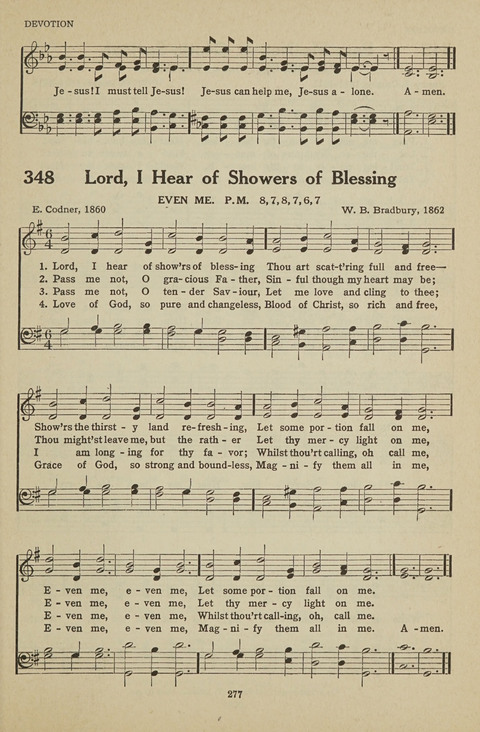 New Baptist Hymnal: containing standard and Gospel hymns and responsive readings page 277