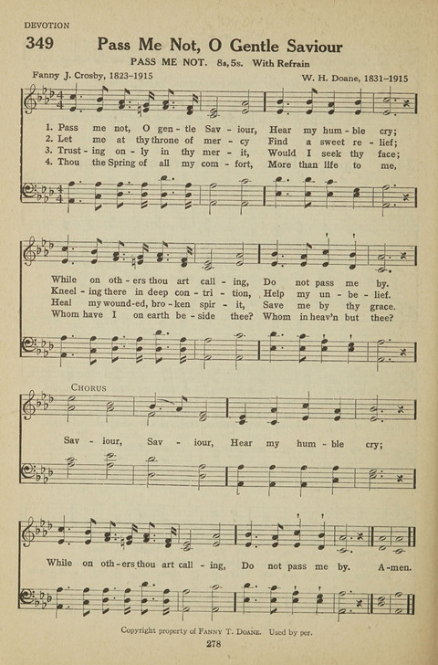 New Baptist Hymnal: containing standard and Gospel hymns and responsive readings page 278
