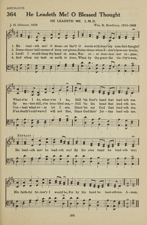 New Baptist Hymnal: containing standard and Gospel hymns and responsive readings page 293