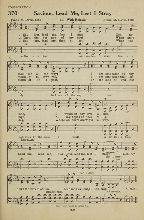 New Baptist Hymnal: containing standard and Gospel hymns and responsive readings page 299