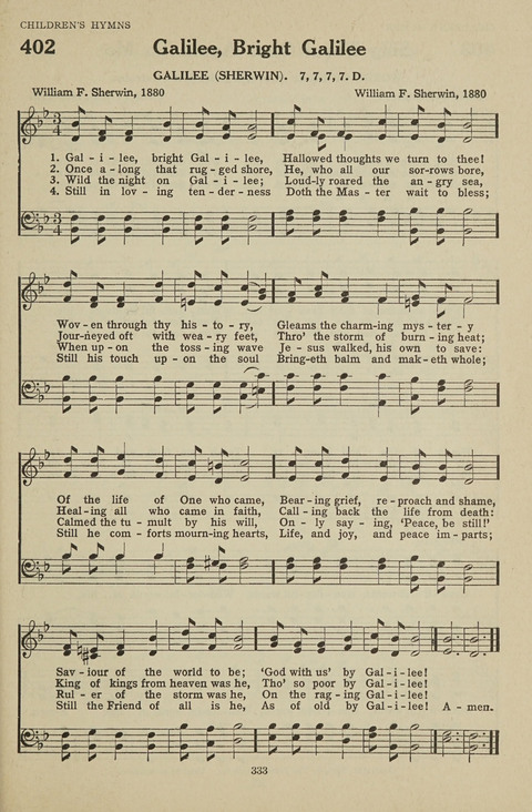 New Baptist Hymnal: containing standard and Gospel hymns and responsive readings page 333