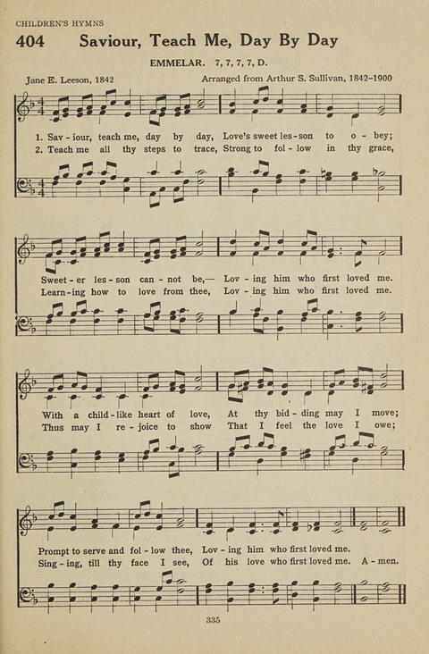 New Baptist Hymnal: containing standard and Gospel hymns and responsive readings page 335