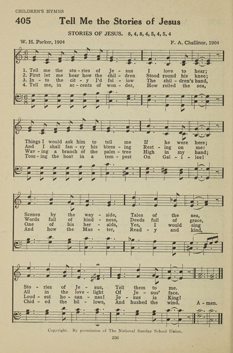 New Baptist Hymnal: containing standard and Gospel hymns and responsive readings page 336