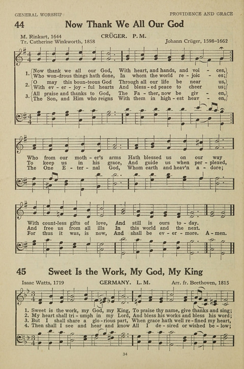 New Baptist Hymnal: containing standard and Gospel hymns and responsive readings page 34