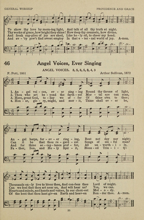 New Baptist Hymnal: containing standard and Gospel hymns and responsive readings page 35