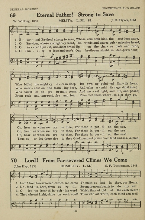 New Baptist Hymnal: containing standard and Gospel hymns and responsive readings page 52