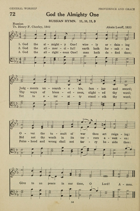 New Baptist Hymnal: containing standard and Gospel hymns and responsive readings page 54