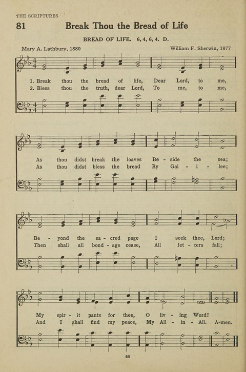 New Baptist Hymnal: containing standard and Gospel hymns and responsive readings page 60
