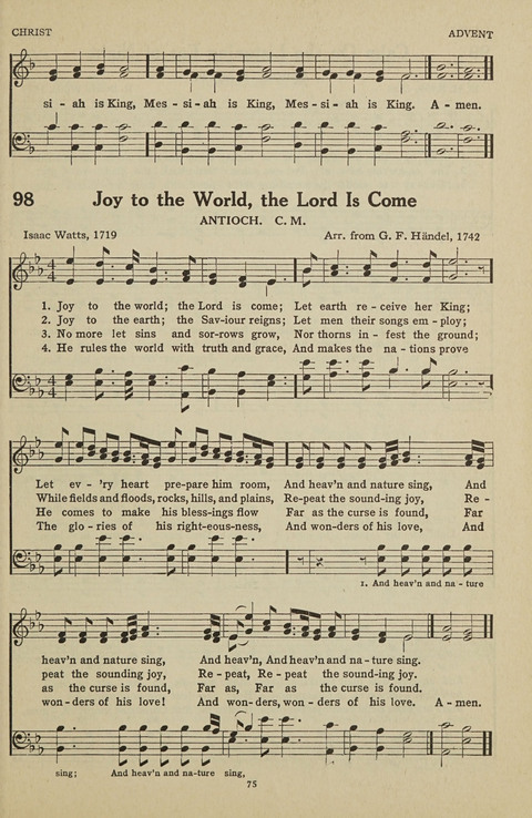 New Baptist Hymnal: containing standard and Gospel hymns and responsive readings page 75