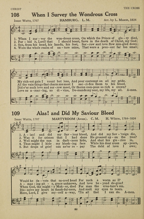 New Baptist Hymnal: containing standard and Gospel hymns and responsive readings page 82