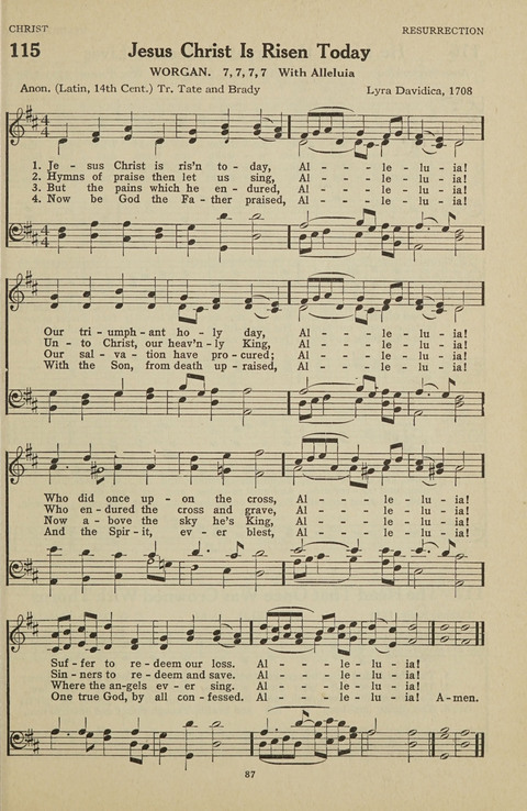 New Baptist Hymnal: containing standard and Gospel hymns and responsive readings page 87