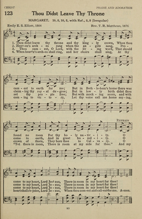 New Baptist Hymnal: containing standard and Gospel hymns and responsive readings page 93