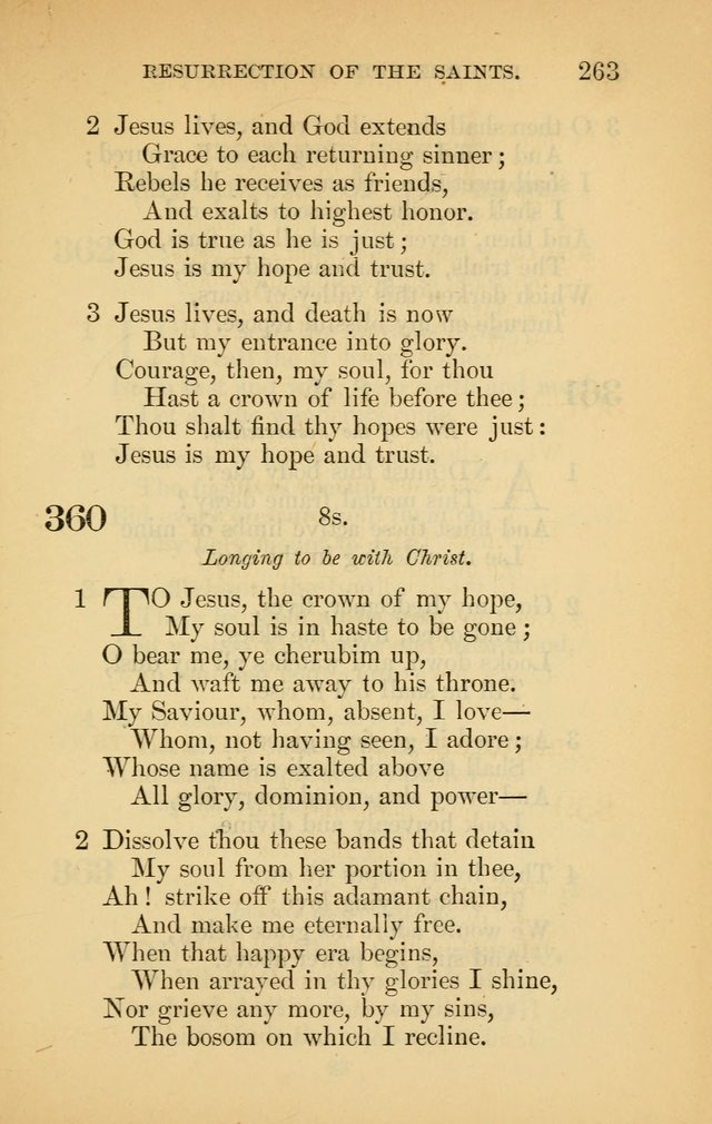 The New Baptist Psalmist and Tune Book: for churches and Sunday-schools page 263