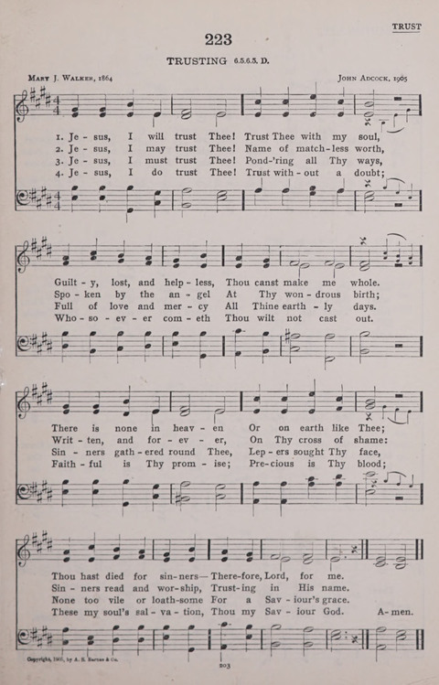 The New Baptist Praise Book: or hymns of the centuries page 203