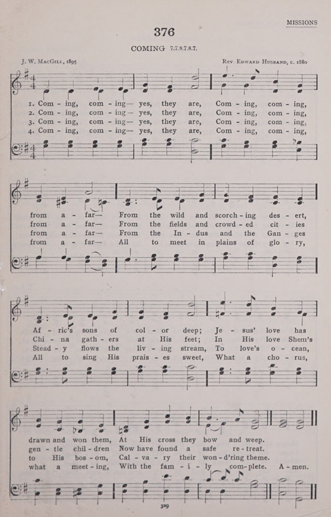 The New Baptist Praise Book: or hymns of the centuries page 329