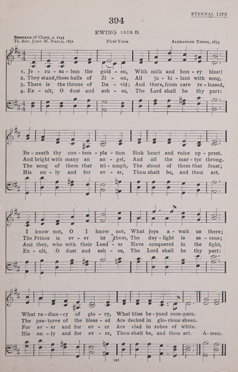 The New Baptist Praise Book: or hymns of the centuries page 345