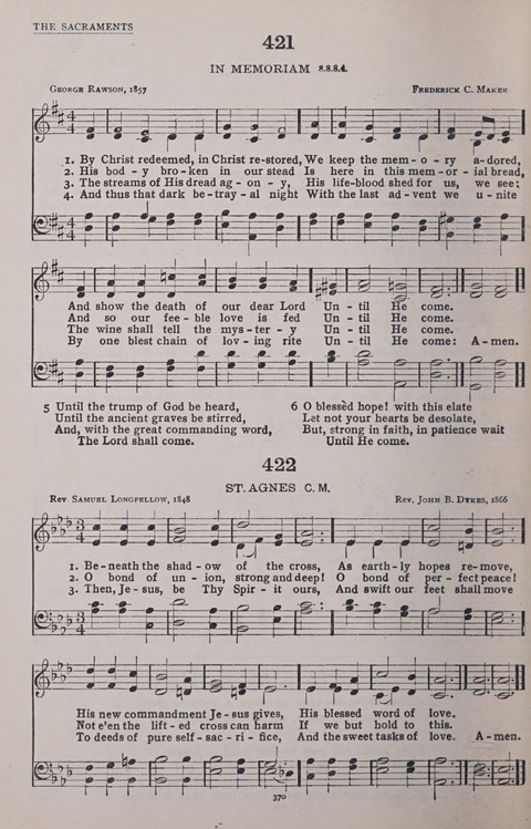 The New Baptist Praise Book: or hymns of the centuries page 370