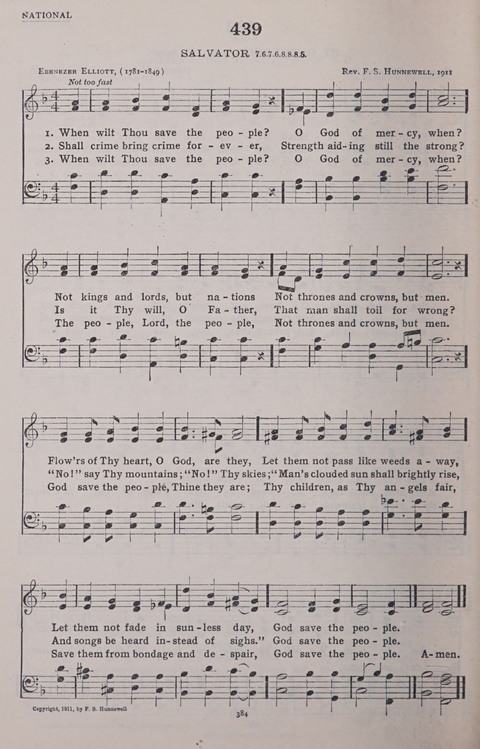 The New Baptist Praise Book: or hymns of the centuries page 384