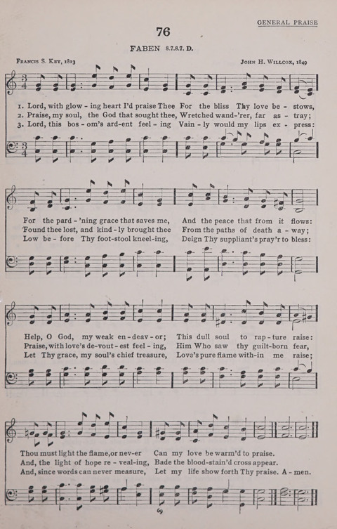 The New Baptist Praise Book: or hymns of the centuries page 69