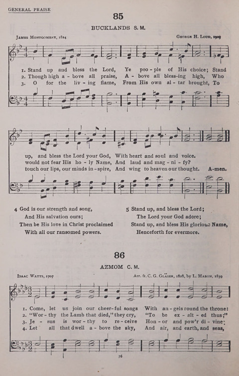 The New Baptist Praise Book: or hymns of the centuries page 76