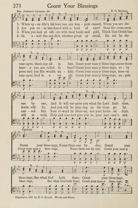 The New Church Hymnal 371. When upon life's billows you are tempest ...