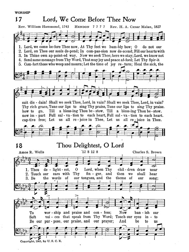 The New Christian Hymnal page 16