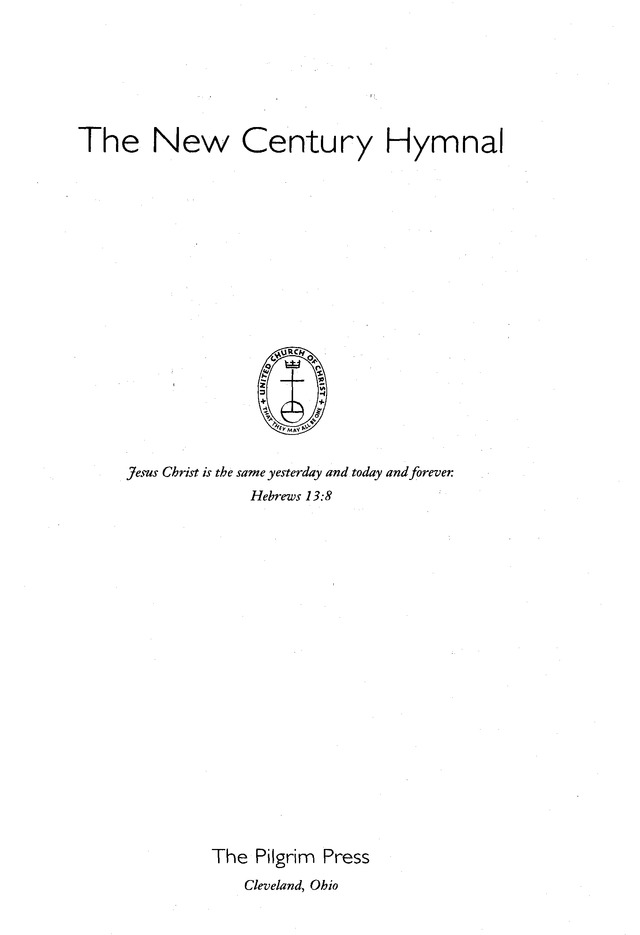 The New Century Hymnal page 2