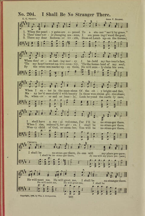 The New Christian Hymn Book: A collection of hymns and tunes for use in Christian worship page 208