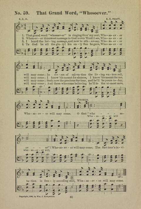 The New Christian Hymn Book: A collection of hymns and tunes for use in Christian worship page 61