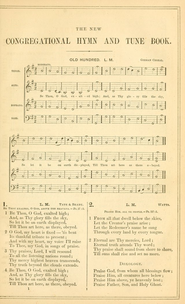 The New Congregational Hymn and Tune Book, for Public, Social and Private  Worship page 16