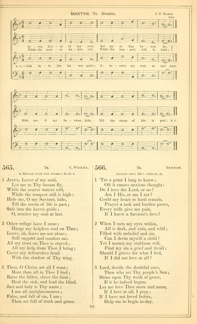 The New Congregational Hymn and Tune Book, for Public, Social and Private  Worship page 190