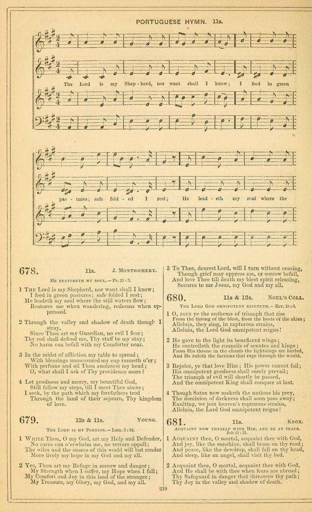 The New Congregational Hymn and Tune Book, for Public, Social and Private  Worship page 225
