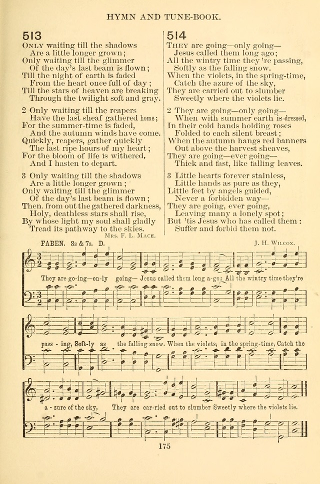 New Christian Hymn and Tune Book page 175