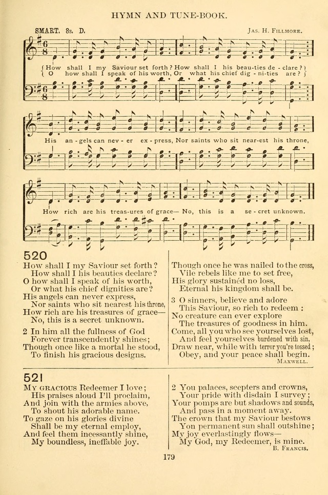 New Christian Hymn and Tune Book page 179