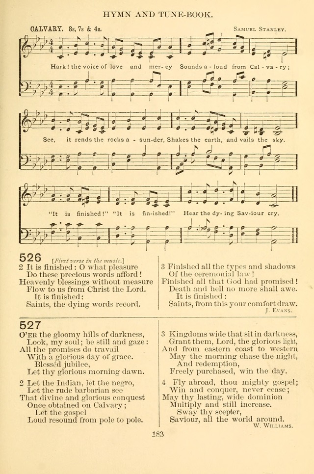 New Christian Hymn and Tune Book page 183