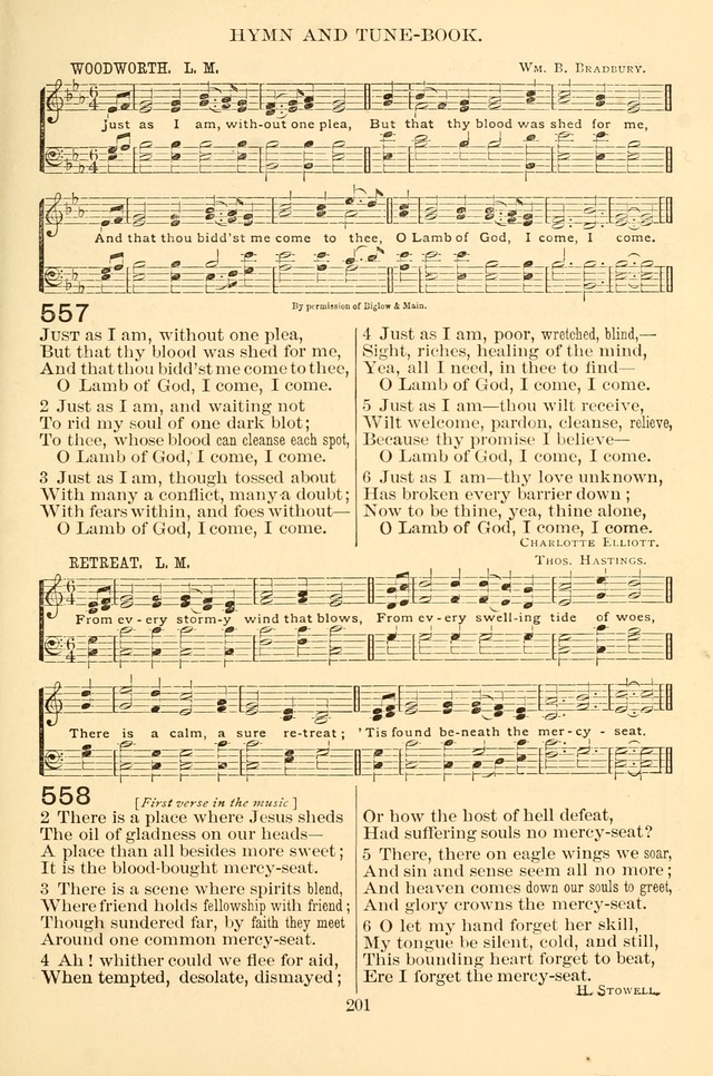 New Christian Hymn and Tune Book page 201