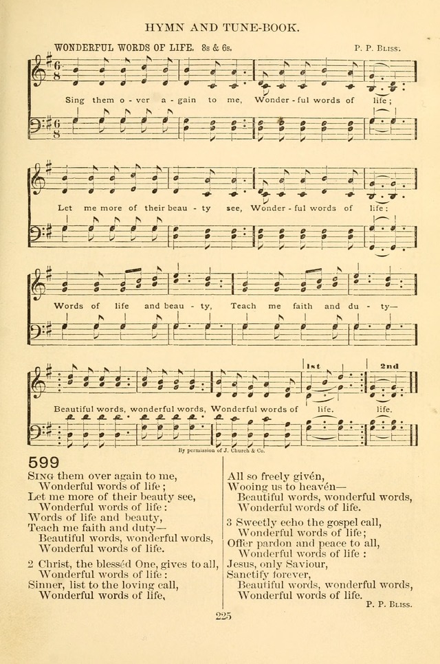 New Christian Hymn and Tune Book page 225