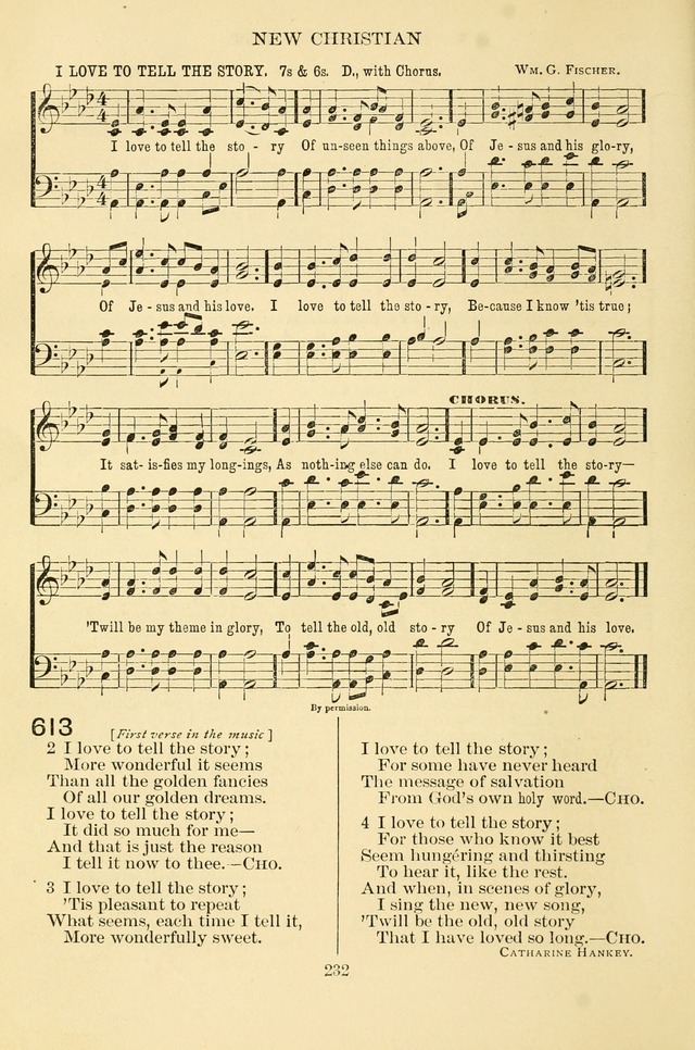 New Christian Hymn and Tune Book page 232