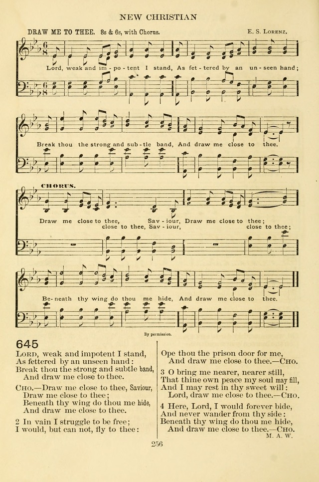 New Christian Hymn and Tune Book page 256