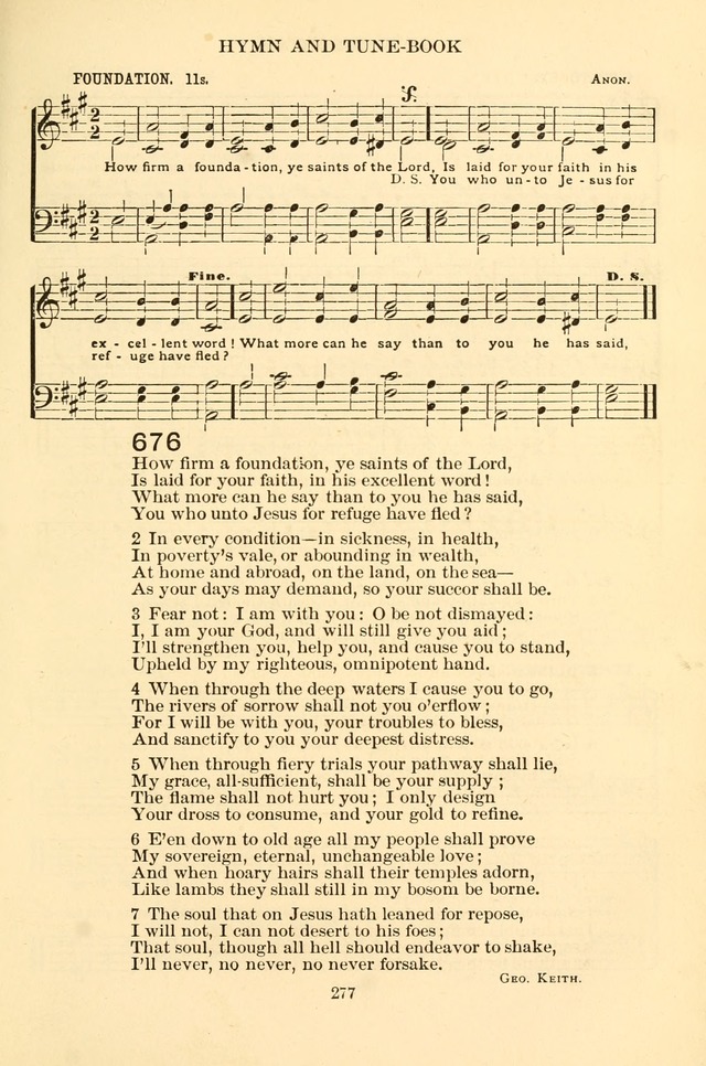 New Christian Hymn and Tune Book page 277