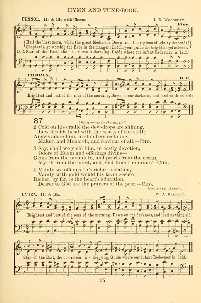 New Christian Hymn and Tune Book page 35