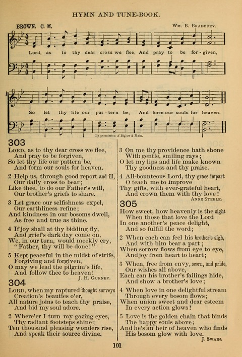 New Christian Hymn and Tune Book page 100