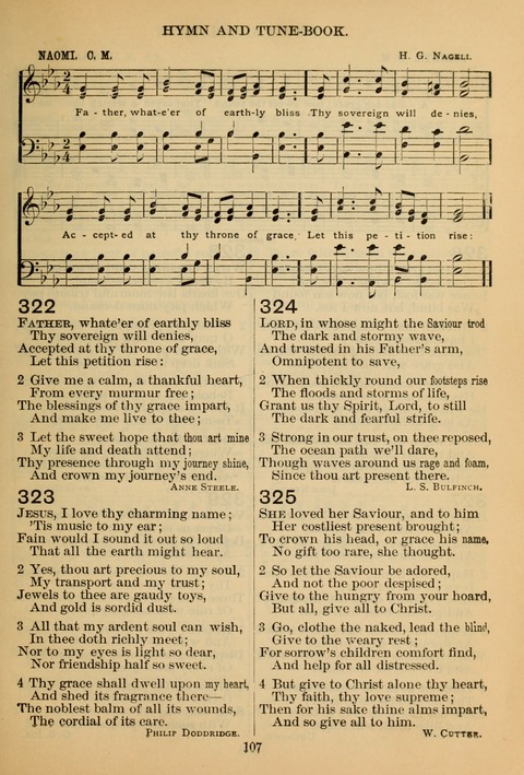 New Christian Hymn and Tune Book page 106