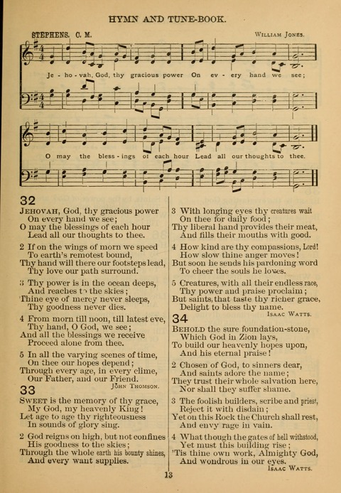 New Christian Hymn and Tune Book page 12