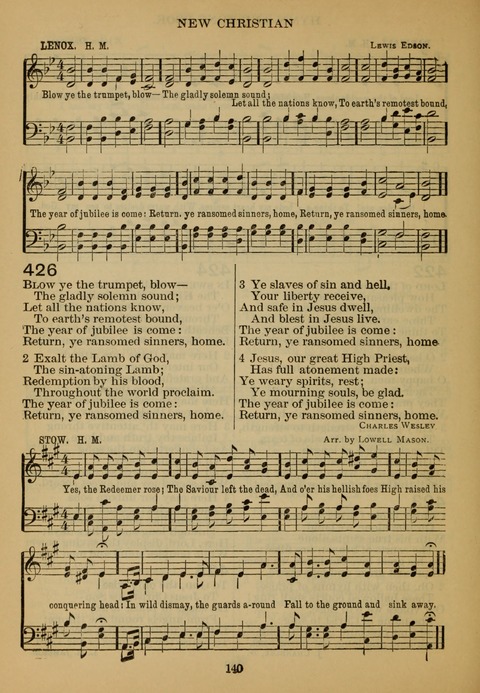 New Christian Hymn and Tune Book page 139