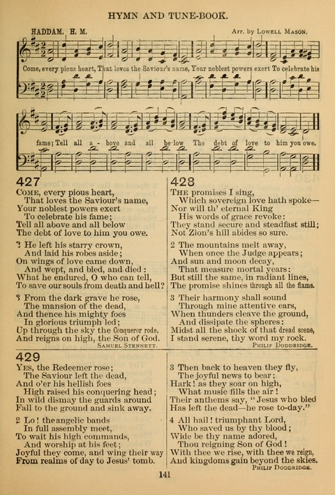 New Christian Hymn and Tune Book page 140