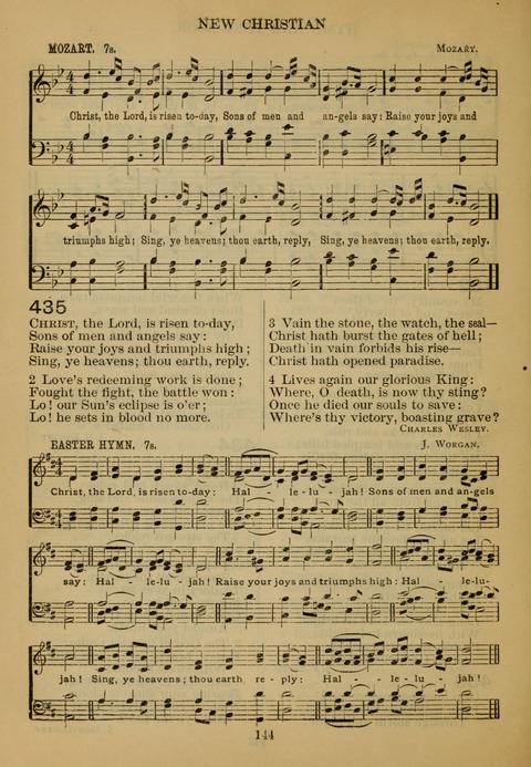 New Christian Hymn and Tune Book page 143